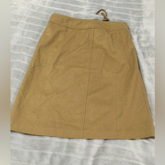 Red Valentino Wool Midi Tan Skirt Size 46 - Picture 3 of 10